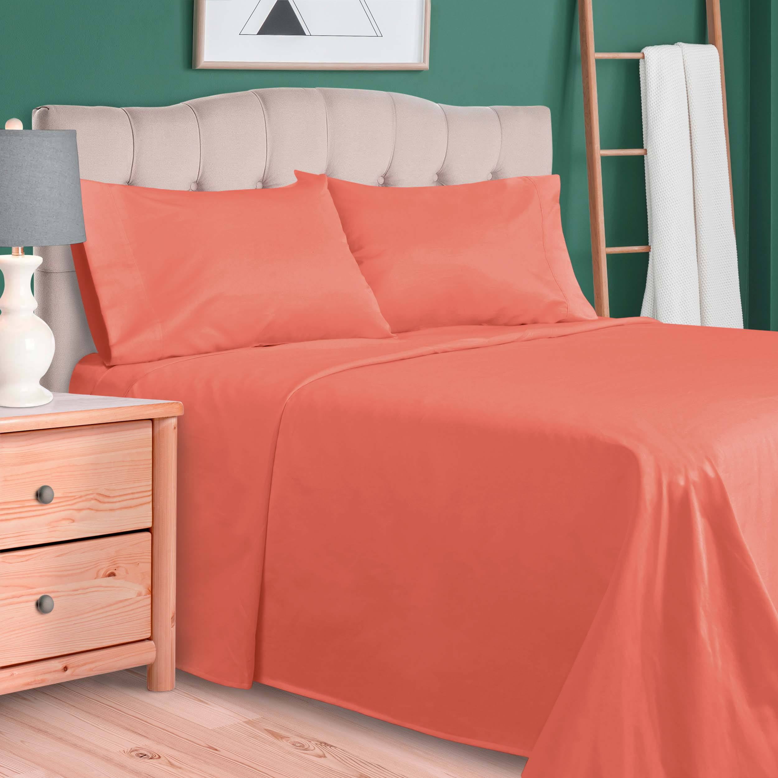 King Coral Egyptian Cotton Deep Pocket Sheet Set