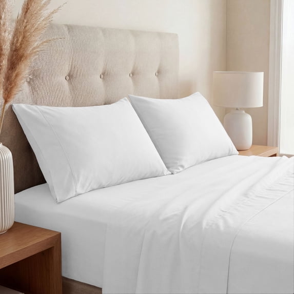 Superior Cotton Blend 800 Thread Count Sheet Set, Split King, White