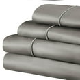 thumbnail image 1 of Superior 4-Piece Cotton 1500 Thread Count Grey Sheet Set, California King, 1 of 5