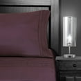 thumbnail image 1 of Superior 4-Piece Retro Embroidered Plum Microfiber Sheet Set, California King - Deep Pocket, 1 of 5