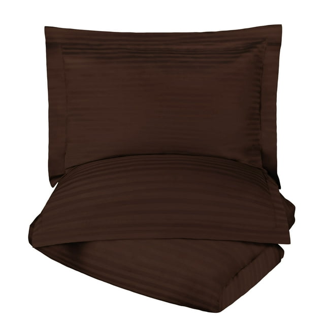 Superior 400 Thread Count Duvet Cover Set, Mocha, King/ California King