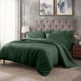 thumbnail image 1 of Superior 400 Thread Count Egyptian Cotton Duvet Cover Set, Twin, Hunter Green, 1 of 4