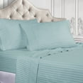 thumbnail image 1 of Superior 400 Thread Count Egyptian Cotton Sheet Set Of 4 Pieces, Light Blue, California King, 1 of 9