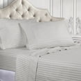 thumbnail image 1 of Superior 400 Thread Count Egyptian Cotton Sheet Set Of 4 Pieces, Platinum, King, 1 of 9