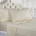 thumbnail image 1 of Superior 400 Thread Count Egyptian Cotton Sheet Set Of 5 Pieces, Ivory, Split King, 1 of 9