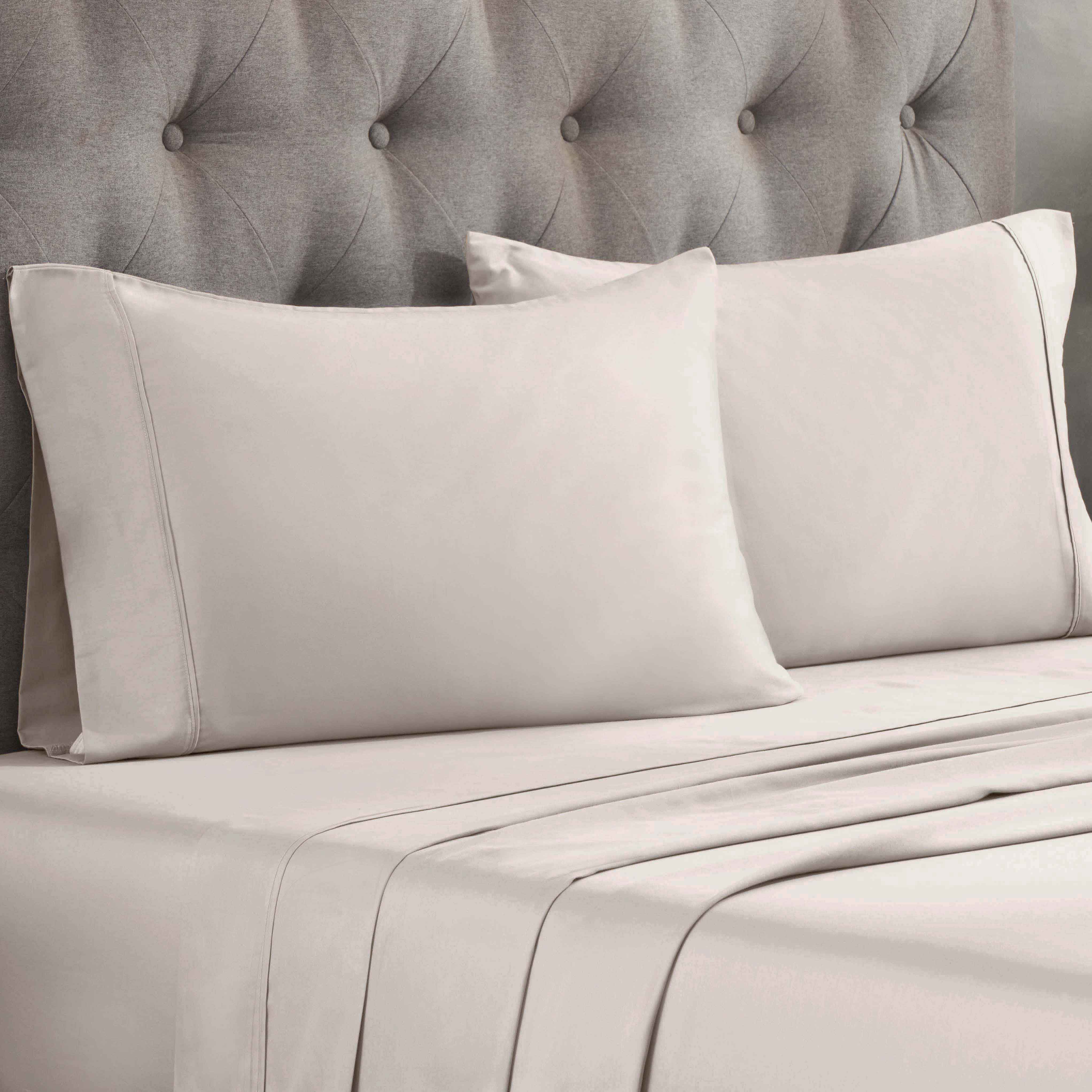 King Light Gray Cotton Hypoallergenic Pillowcase Set