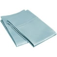 thumbnail image 1 of Superior 400 Thread Count Light Blue Egyptian Cotton Pillowcase Set, Standard, 1 of 4