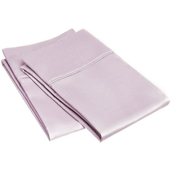 Superior 400 Thread Count Lilac Egyptian Cotton Pillowcase Set, King