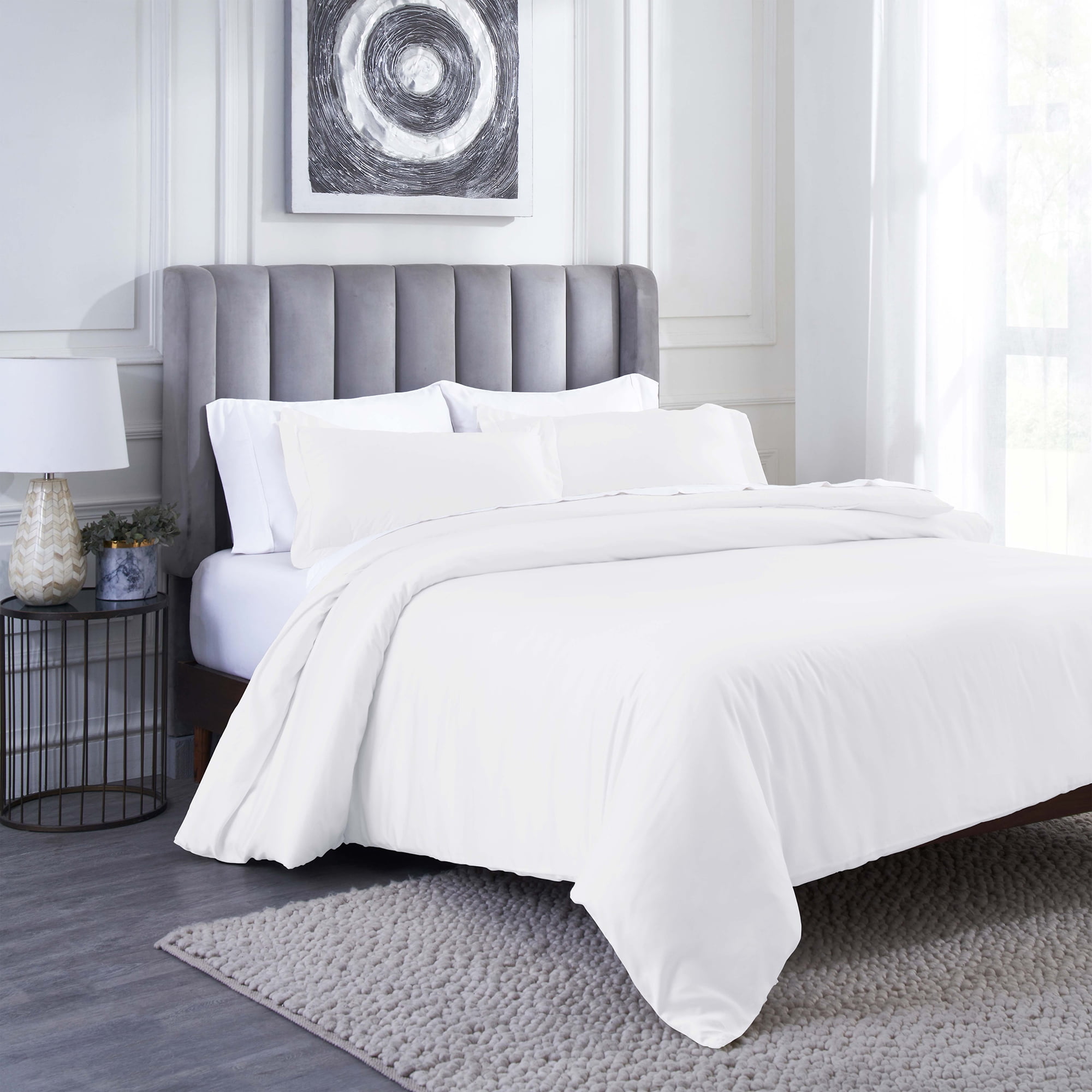 Superior 400 Thread Count Modal Beechwood Duvet Cover Set, Solid ...