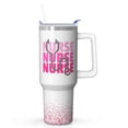 thumbnail image 1 of ‎Superior 40oz Nurse Tumbler, Double Wall Vacuum Insulation Technology, Handle for Easy Carry, A Premium Gift for Nurse Who Deserves the Best, 1 of 5