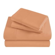 Superior Egyptian Cotton 300 Thread Count Deep Pocket Sheet Set, Split King, Black