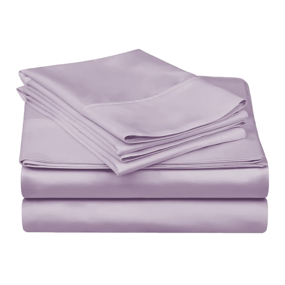Superior 5-Piece 300 Thread Count Egyptian Cotton Sheet Set, Split King, Lavender