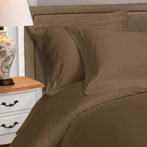 Superior Egyptian Cotton 530 Thread Count Duvet Cover Set, Twin, Taupe
