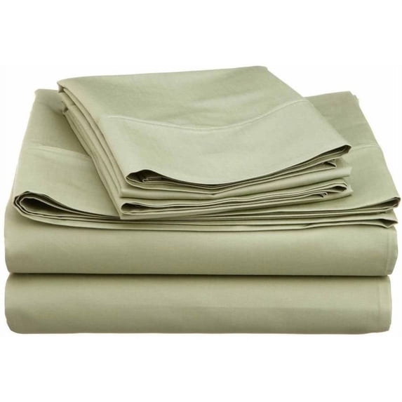 Superior Cotton Blend 600 Thread Count Sheet Set, Full, Sage