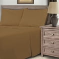 thumbnail image 1 of Superior 5-Piece 600 Thread Count Cotton Blend Deep Pocket Sheet Set, Split King, Taupe, 1 of 4