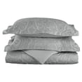 thumbnail image 1 of Superior 600 Thread Count Cotton-Blend Duvet Cover Set, Full Queen, Grey, 1 of 3