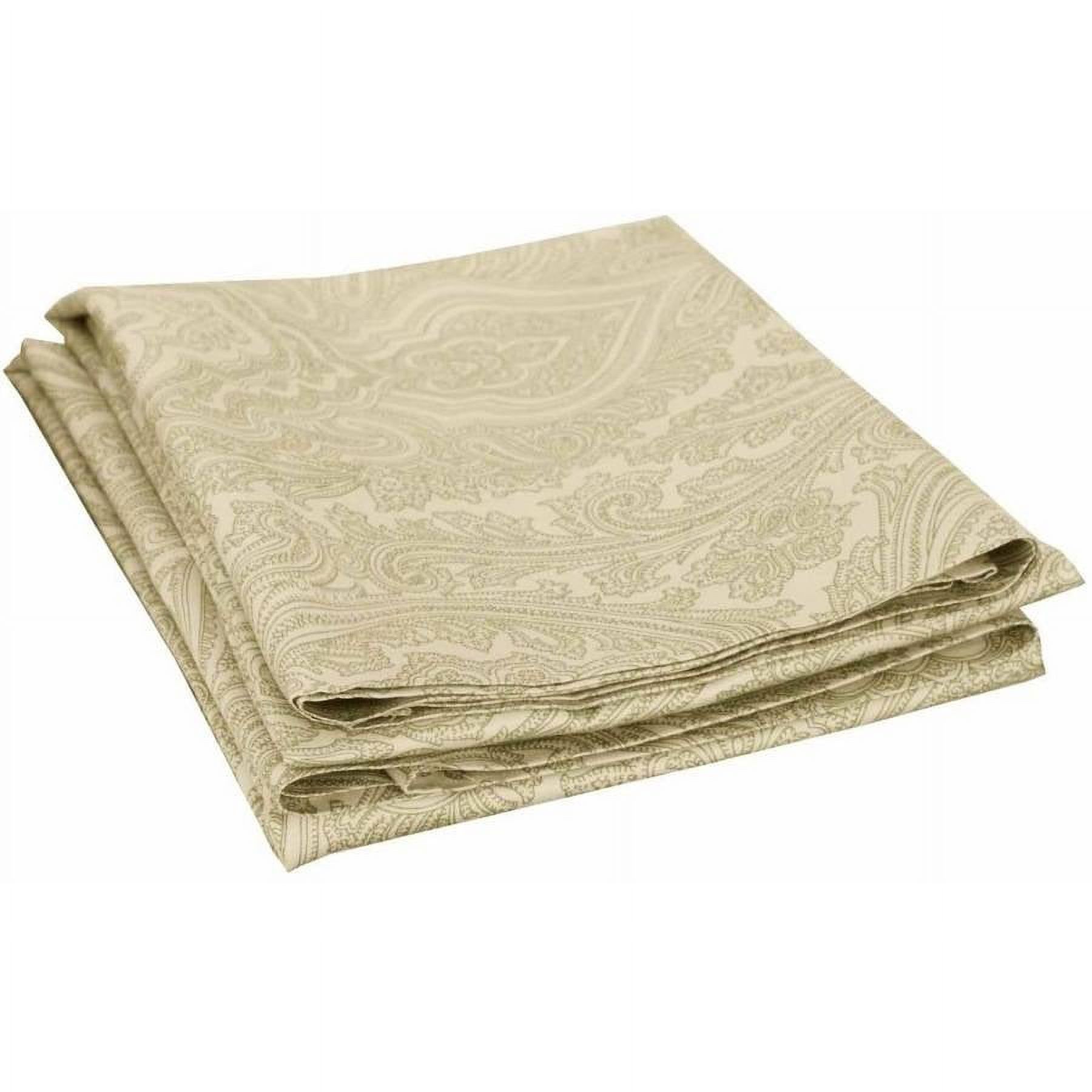 Superior 600 Thread Count Cotton Blend Wrinkle Resistant Italian Paisley Pillowcase Set, Sage - image 1 of 3