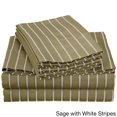 thumbnail image 1 of Superior 600 Thread Count Deep Pocket Bahama Stripe Cotton Blend Sheet Set, 1 of 5