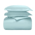 thumbnail image 1 of Superior Cotton Blend 600 Thread Count Duvet Cover Set, Full/ Queen, Light Blue, 1 of 5