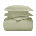 thumbnail image 1 of Superior Cotton Blend 600 Thread Count Duvet Cover Set, King/ California King, Sage, 1 of 5