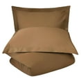 thumbnail image 1 of Superior Cotton Blend 600 Thread Count Duvet Cover Set, King/ California King, Taupe, 1 of 4