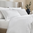 thumbnail image 1 of Superior Cotton Blend 600 Thread Count Embroidered Sheet Set, Queen, White, 1 of 6