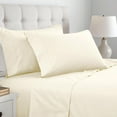 thumbnail image 1 of Superior Cotton Blend 600 Thread Count Pillowcase Set of 2, King Size, Ivory, 1 of 4