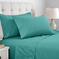 thumbnail image 1 of Superior Cotton Blend 600 Thread Count Pillowcase Set of 2, Standard Size, Teal, 1 of 4
