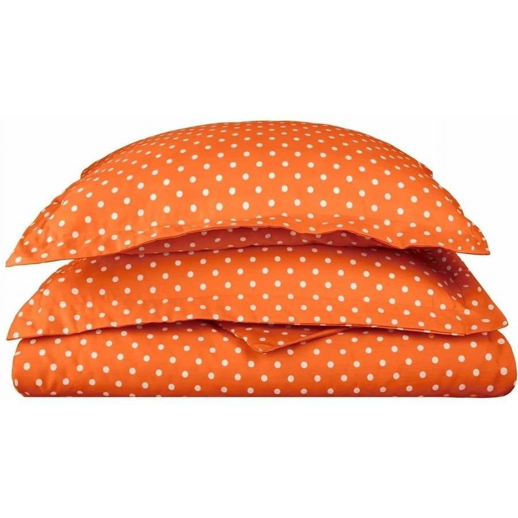 Superior 600 Thread Counts Polka Dot Cotton Blend 3Piece Duvet Cover