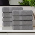 thumbnail image 1 of Superior Franklin 8-Piece Cotton Hand Towel Set, Super Soft Quick Dry Fade Resistant Towels, Coral, 1 of 10