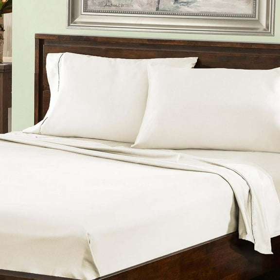 Superior Cotton Blend 800 Thread Count Sheet Set, California King, Ivory