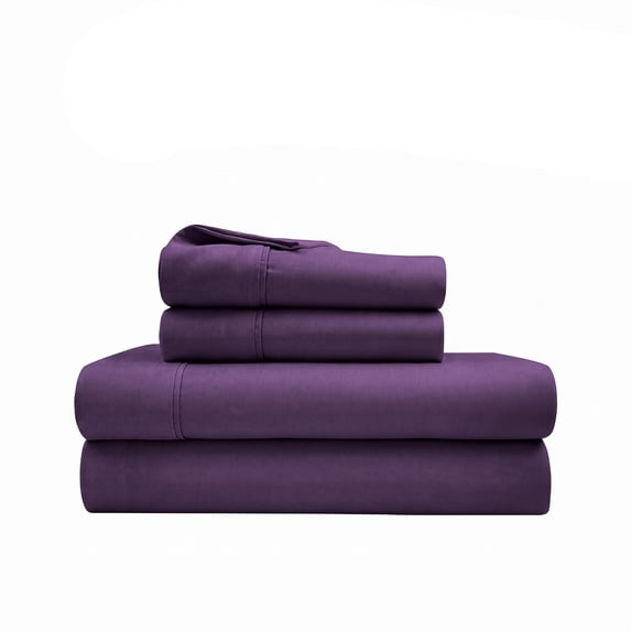 Superior Cotton Blend 800 Thread Count Sheet Set, Olympic Queen, Plum