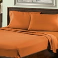 thumbnail image 1 of Superior Cotton Blend 800 Thread Count Sheet Set, Split King, Rust, 1 of 5