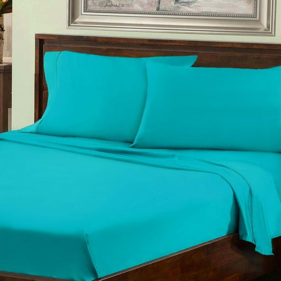 Superior Cotton Blend 800 Thread Count Sheet Set, Split King, Teal