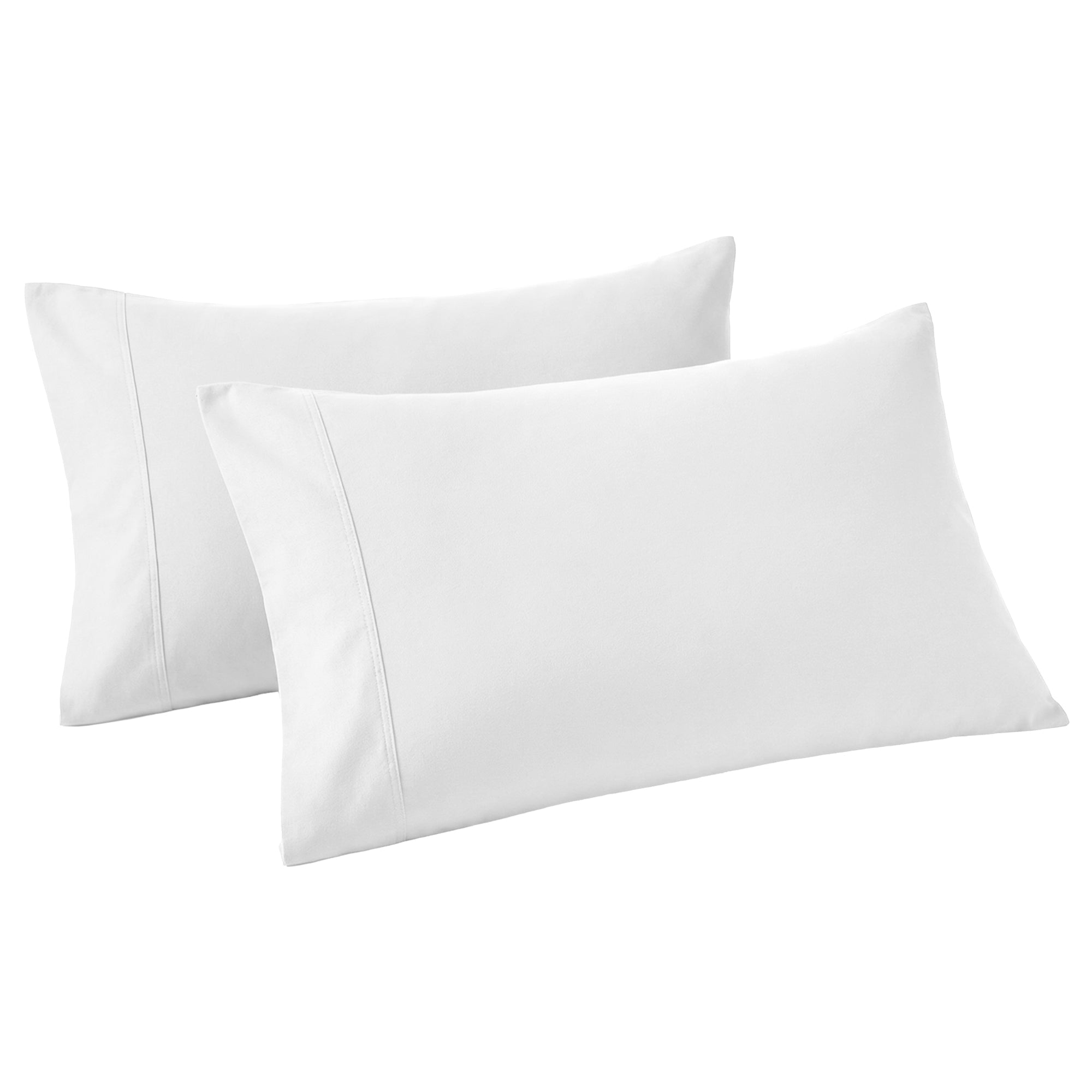 Superior Cotton Blend 800 Thread Count Pillowcase Set of 2, King Size, White