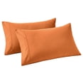thumbnail image 1 of Superior Cotton Blend 800 Thread Count Pillowcase Set of 2, Standard Size, Rust, 1 of 4