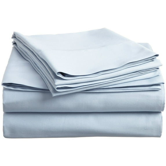 Superior 800 Thread Count 100% Egyptian Cotton Sheets Light Blue / Full