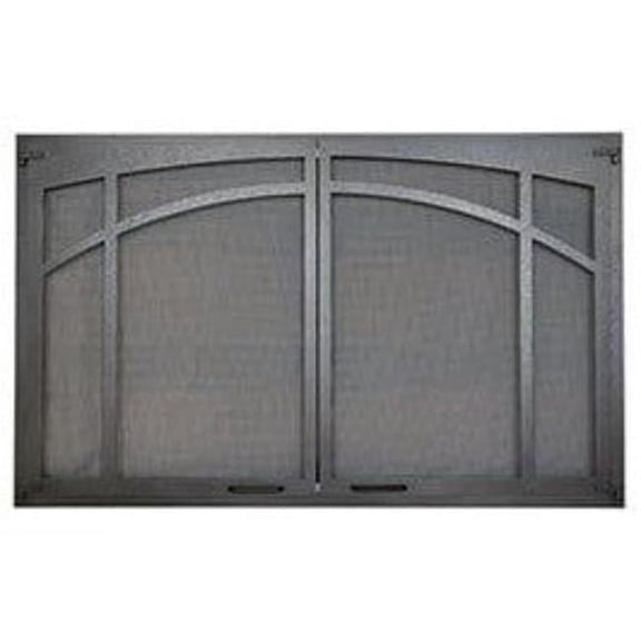 Superior ASD4228-TI Decorative Arched Twin Pane Screen Door for VRT3542 Gas Fireplace