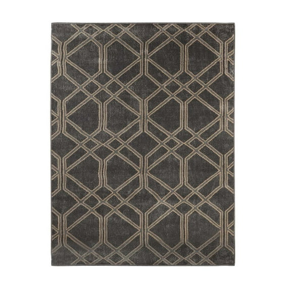 Superior Abner Geometric Diamond Indoor Area Rug, 2' x 3', Grey