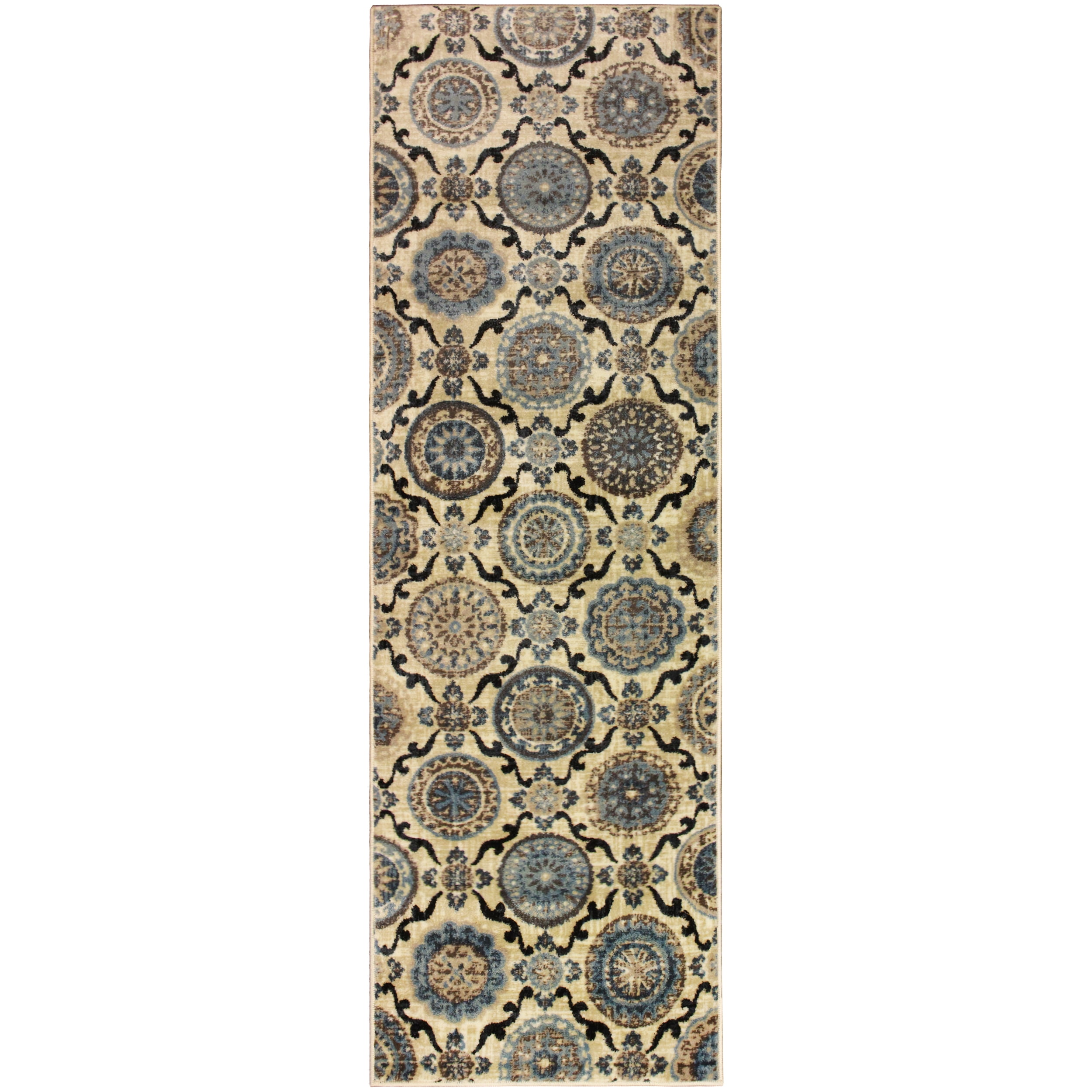 Superior Abner Geometric Diamond Indoor Area Runner 2 7 X 8 Cream superior-abner-geometric-diamond-indoor-area-runner-2-7-x-8-cream