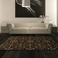 thumbnail image 1 of Abstract Geometric Medallion Floral Power-Loomed Indoor Area Rug, Midnight Blue, 8' x 10', 1 of 4