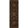 thumbnail image 1 of Superior Abstract Geometric Medallion Power-Loomed Indoor Runner Rug, Midnight Blue, 2' 7" x 8', 1 of 3