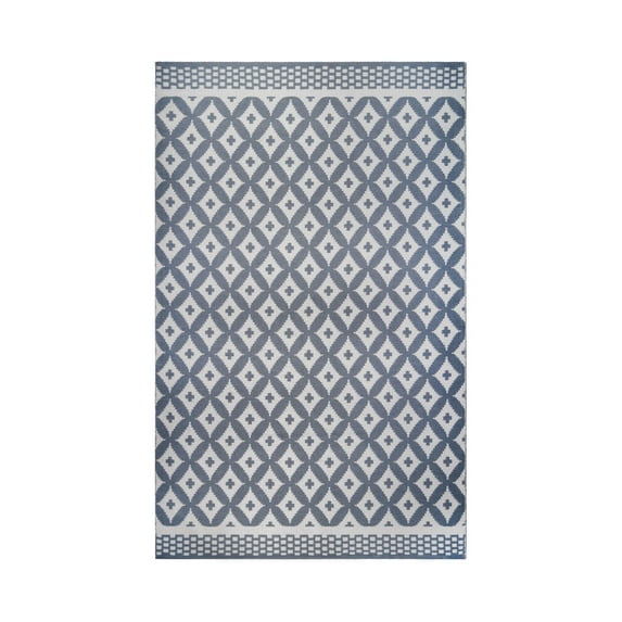 Superior Adalia Lattice Indoor/ Outdoor Area Rug, 3' 6" x 5' 6", Grey