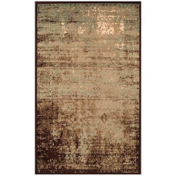 SUPERIOR Afton 8' x 10' Slate Area Rug, Contemporary Living Room & Bedroom Area Rug, Anti-Static and Water-Repellent for Residential or Commercial use