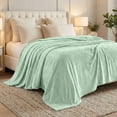 thumbnail image 1 of Superior Alaska Diamond Fleece Blanket 66" x 90", Lightweight Soft Bed Blankets, Twin Size, Sea Foam, 1 of 9