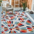 thumbnail image 1 of Superior Aldaine Damask Indoor Area Rug, 2' x 3', Teal, 1 of 7