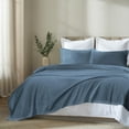 thumbnail image 1 of Superior Apus 100% Cotton 15" Deep Pocket Sheet Set, Full, Denim Blue, 1 of 13
