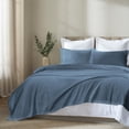 thumbnail image 1 of Superior Apus 100% Cotton 15" Deep Pocket Sheet Set, Queen, Denim Blue, 1 of 13