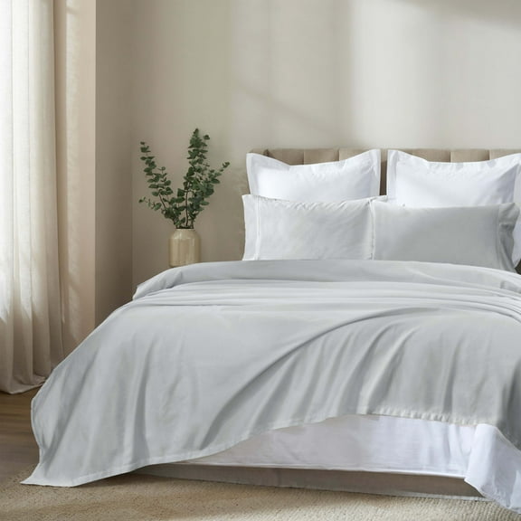 Superior Apus 100% Cotton 20" Deep Pocket Sheet Set, California King, Silver