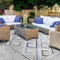 thumbnail image 1 of Superior Ares Modern Indoor/ Outdoor Area Rug, 5' 2" x 7' 2", Gray, 1 of 9